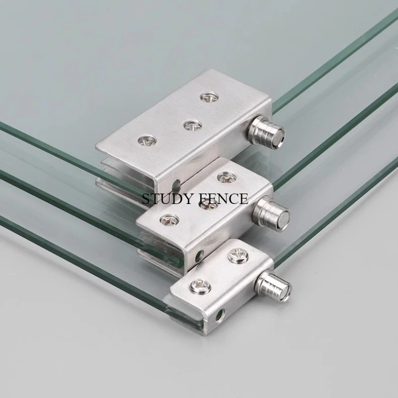 Glass Door Hinge - 2 Set Rvs Glazen Scharnieren voor