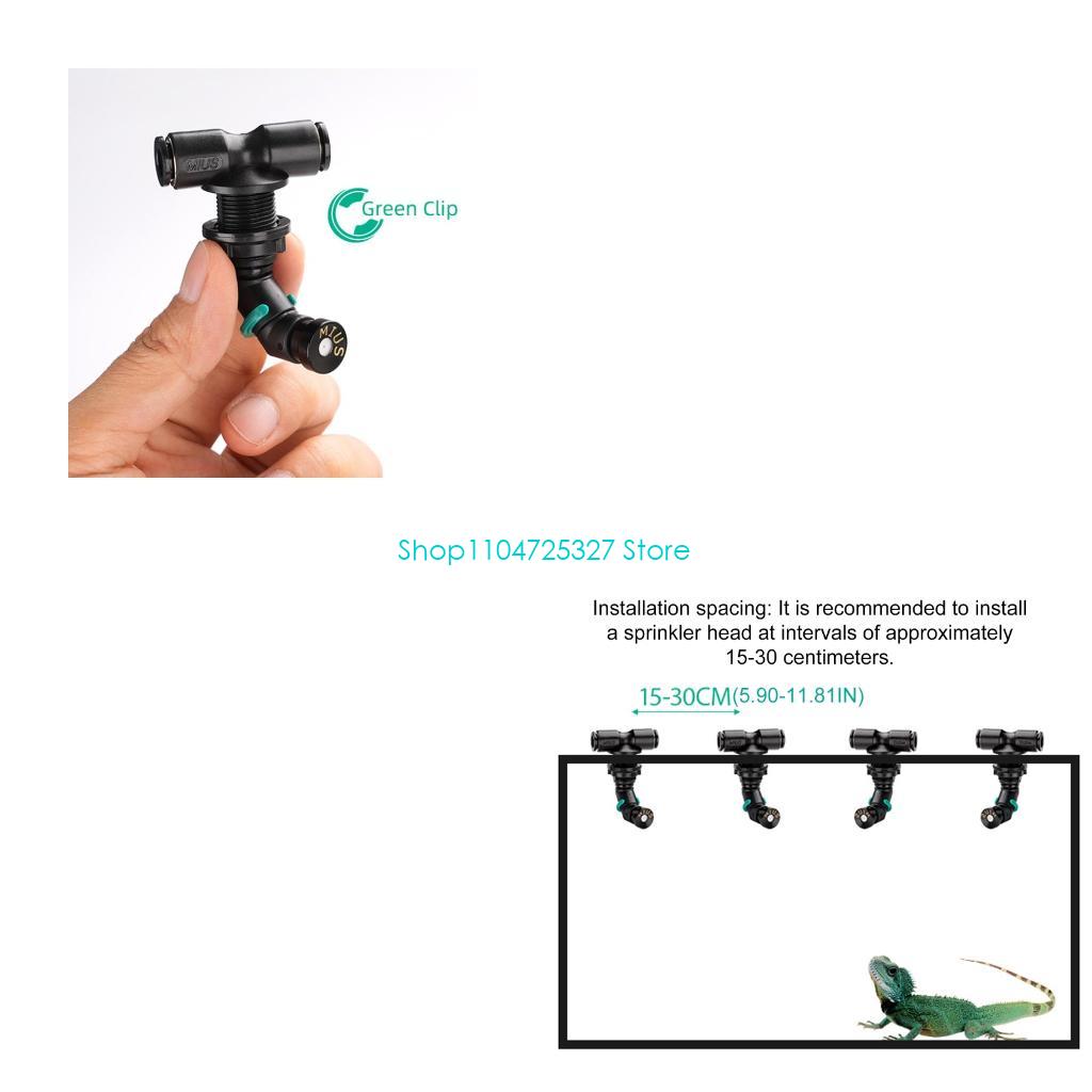 Misting Nozzle Reptile - D8KF Regenwouden Tanks Mistspuitmond 360° Regelbare